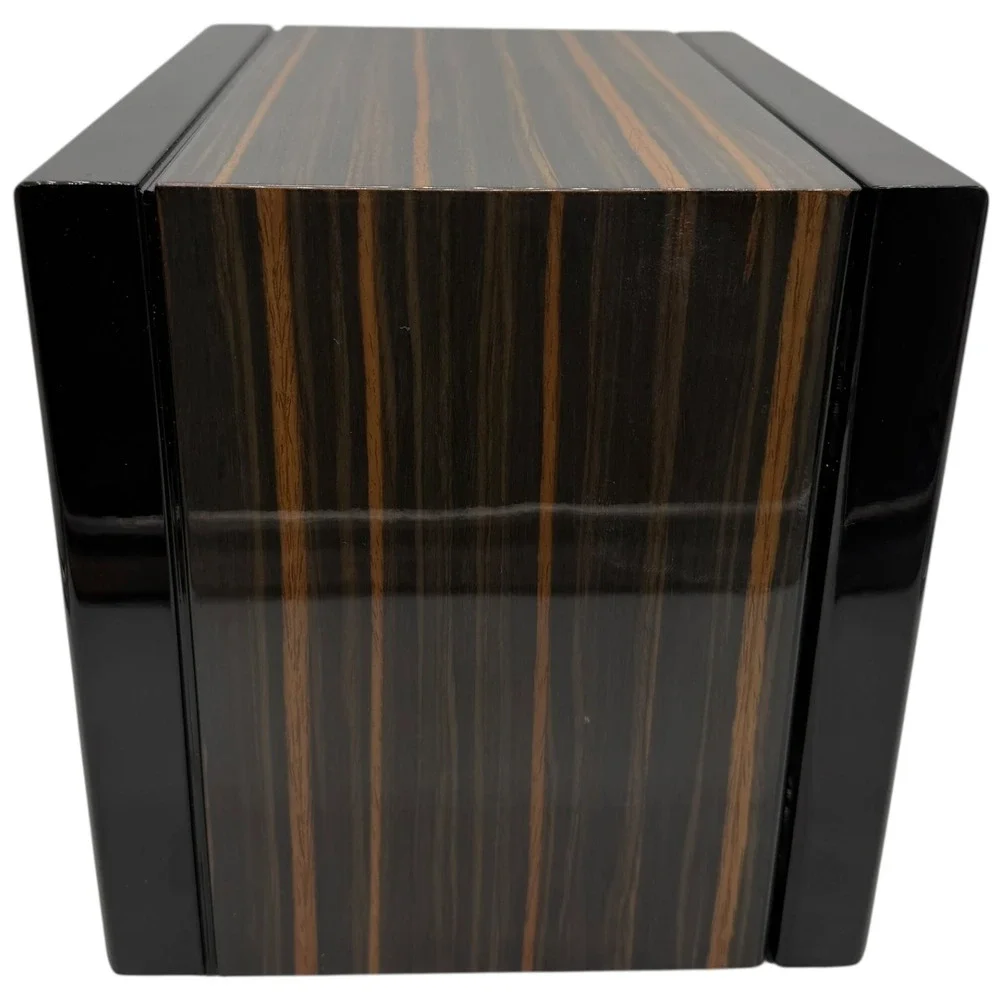 Dual‎ Automatic Watch Winder Box Wood Grain Digital LCD Touch Control Working